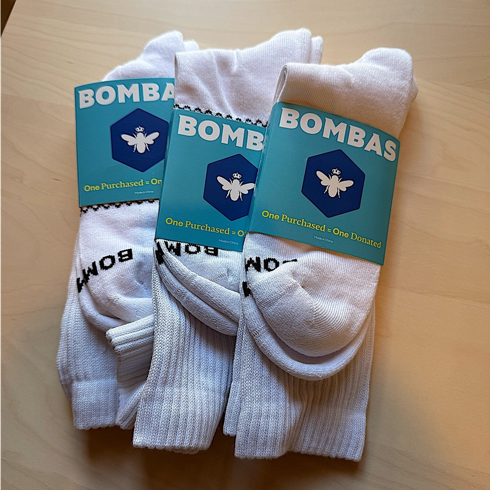 Brand new Bombas Men's Solids Calf Sock 4-Pack, size L ( 9.5 to 13 )